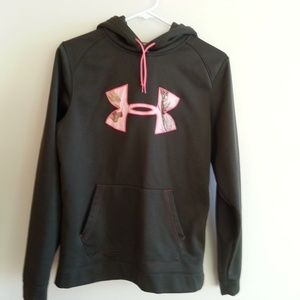 Under Armour army green hoodie - womens medium